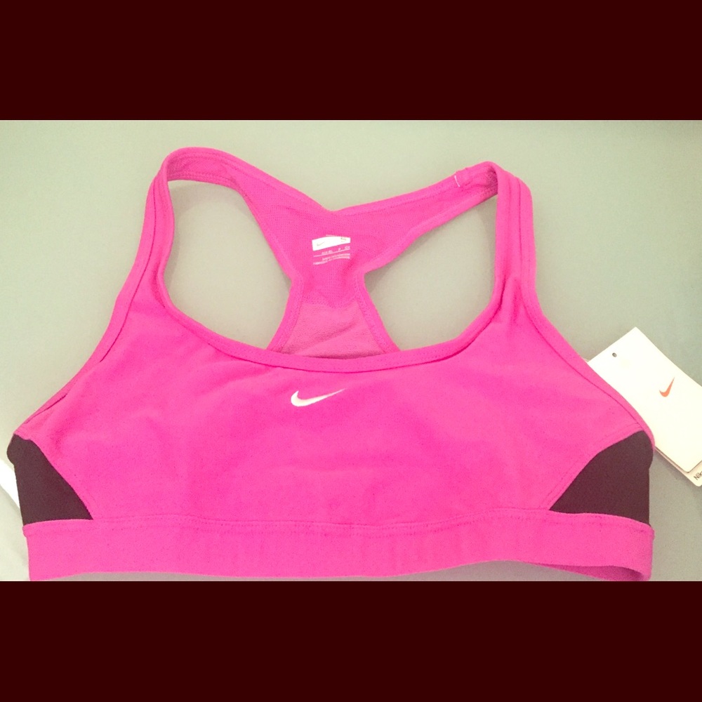 Nike Pink Fuchsia Athletic Sports Top Bra Size S